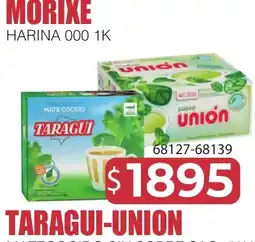 Masivos Taragui-union mate cocido suave oferta
