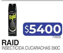 Masivos Raid insecticida cucarachas 390c oferta