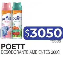 Masivos Poett desodorante ambientes 360c oferta