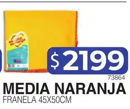 Masivos Media naranja franela oferta