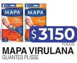 Masivos Mapa guantes plisse oferta