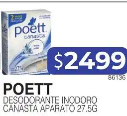 Masivos Poett desodorante inodoro canasta aparato oferta