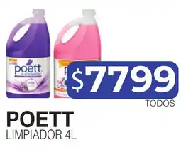 Masivos Poett limpiador 4l oferta