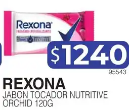 Masivos Rexona jabon tocadador nutritivo orchid oferta