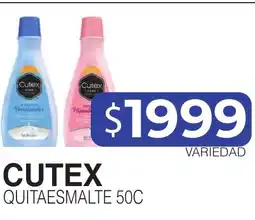 Masivos Cutex quitaesmalte 50c oferta