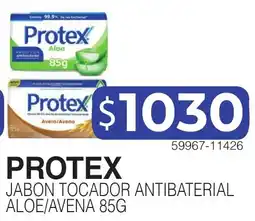 Masivos Protex jabon tocadors antibacterial aloe/avena 85g oferta