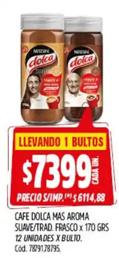 Supermercados Yaguar Nescafe dolca cafe oferta