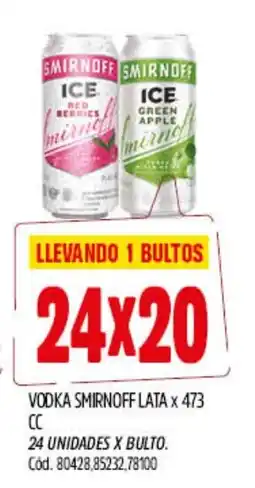 Supermercados Yaguar Smirnoff vodka ice oferta