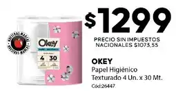 Diarco Okey papel higiénico oferta