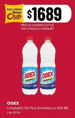Diarco Odex limpiador de piso amoníaco oferta