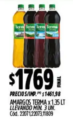 Supermercados Yaguar Terma amargos oferta