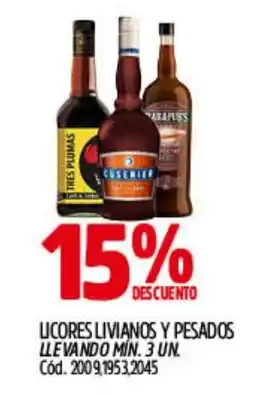 Supermercados Yaguar Licores livianos y pesados oferta