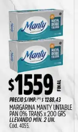 Supermercados Yaguar Manty margarina untable oferta