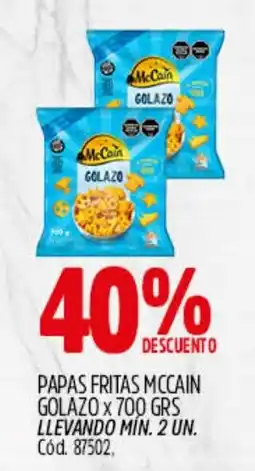 Supermercados Yaguar McCain papas fritas golazo oferta