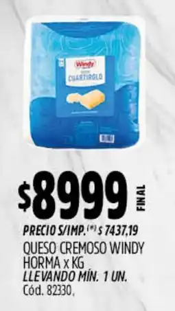 Supermercados Yaguar Windy queso cremoso oferta
