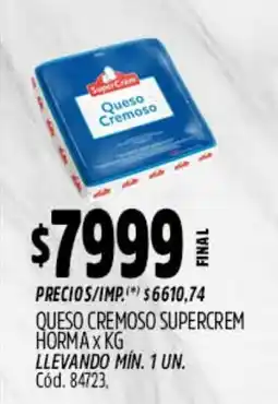 Supermercados Yaguar Supercrem queso cremoso oferta