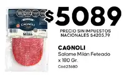Diarco Cagnoli salame milán feteado oferta