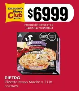 Diarco Pietro pizzeta masa madre oferta