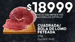 Diarco Cuadrada/ bola de lomo feteada oferta