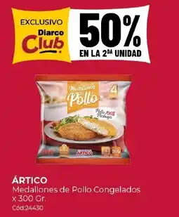 Diarco Artico medallones de pollo congelados oferta