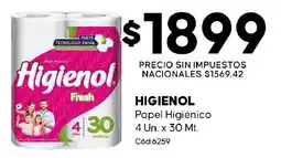 Diarco Higienol papel higiénico oferta