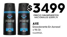 Diarco Axe desodorante en aerosol oferta