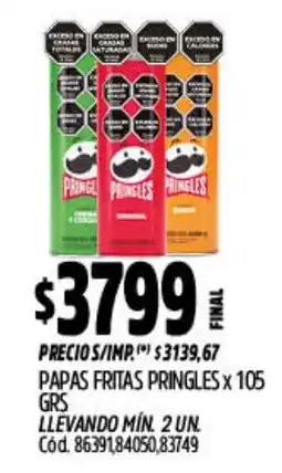 Supermercados Yaguar Pringles papas fritas oferta