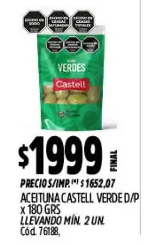 Castell aceituna verde