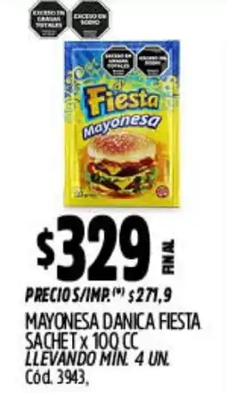 Supermercados Yaguar Mayonesa Danica Fiesta oferta