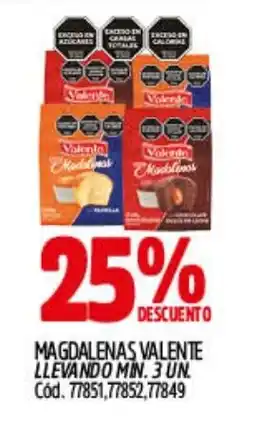 Supermercados Yaguar Valente magdalenas oferta
