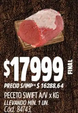 Supermercados Yaguar Peceto swift a/v oferta