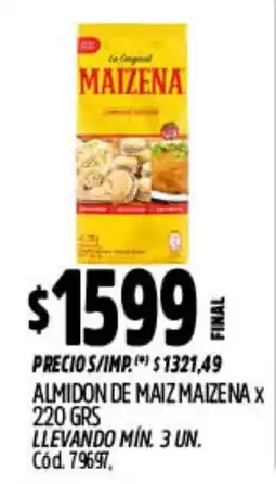 Supermercados Yaguar Maizena almidon de maiz oferta