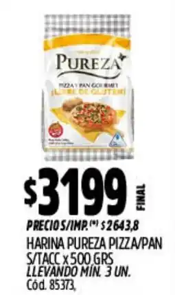 Supermercados Yaguar Pureza harina pizza y pan gourmet oferta