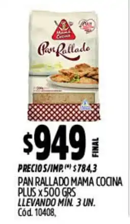 Supermercados Yaguar Mama cocina pan rallado oferta