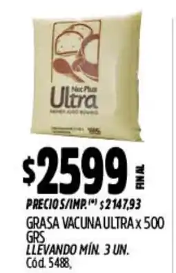 Supermercados Yaguar Grasa vacuna ultra oferta