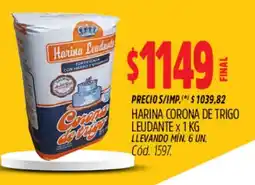 Supermercados Yaguar Corona harina de trigo leudante oferta