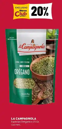 Diarco La campagnola orégano oferta