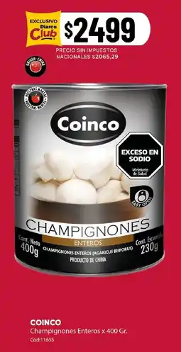 Diarco Coinco champignones enteros oferta