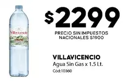 Diarco Villavicencio agua sin gas oferta