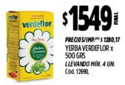 Supermercados Yaguar Verdeflor yerba verdeflor oferta