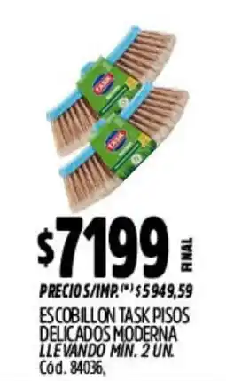 Supermercados Yaguar Task escobillon pisos delicados moderna oferta