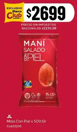 Diarco Jl mani con piel oferta