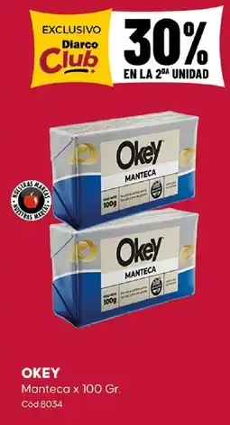 Diarco Okey manteca oferta