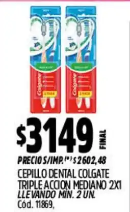 Supermercados Yaguar Colgate cepillo dental triple accion mediano oferta