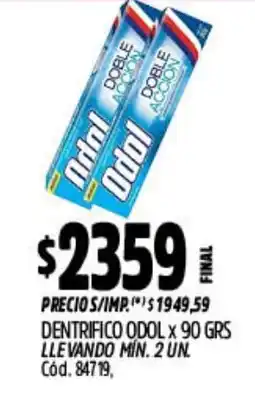 Supermercados Yaguar Odol dentrifico oferta