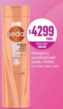 Supermercados Yaguar Sedal shampoo y acondicionador oferta
