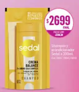 Supermercados Yaguar Sedal crema balance oferta