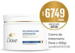 Supermercados Yaguar Dove crema de tratamiento oferta