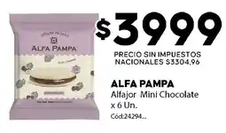 Diarco Alfa pampa alfajor mini chocolate oferta