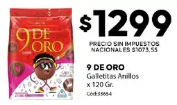 Diarco 9 de oro galletitas anillos oferta